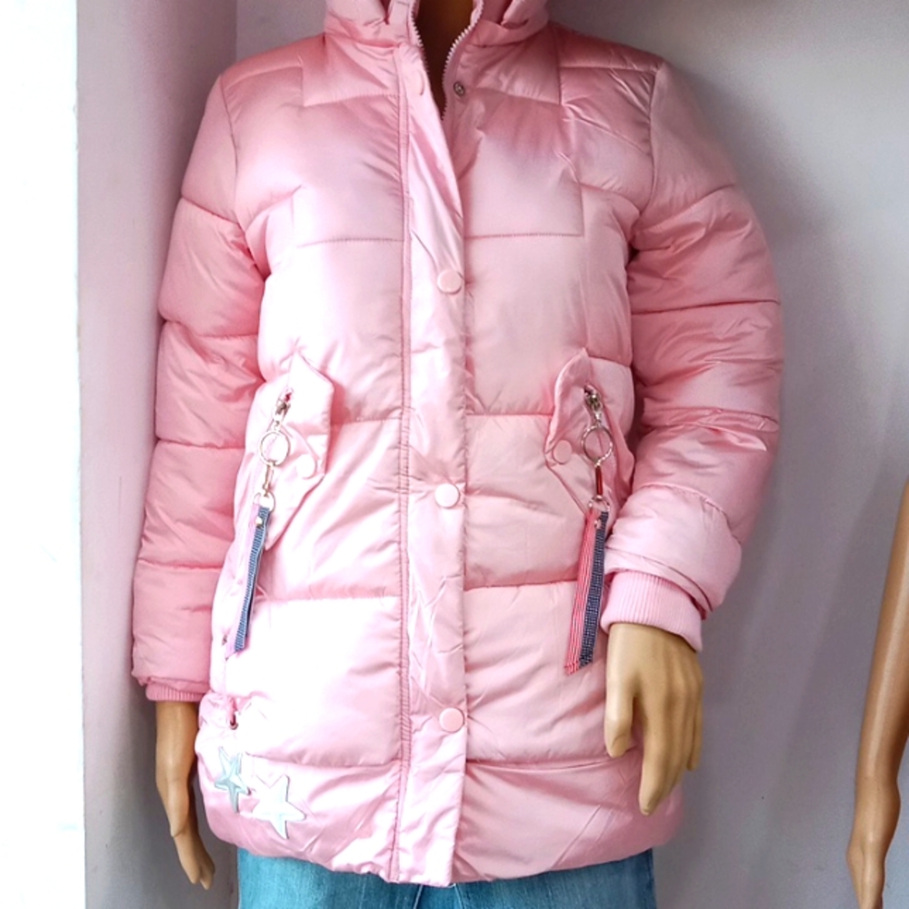 Pink hood jacket